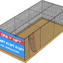 Baseball Batting Netting20/35/40/55/70FT(ONLY NET), Professional Softball Baseball Batting Cage Net, Heavy Duty Enclosed PE Practice Net for Indoor and Outdoor Batting Hitting Training Net