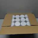 36 Pack 6oz Household Plastic Jars with Lids, BPA Free, Reusable, Refillable Transparent Cosmetic Containers for Bath Salts, Cosmetics, Powders, Beauty Product and Small Accessories, White