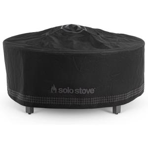 Solo Stove Surround Shelter Small | Protective Cover for Fire Pit Surround Table, Weather-Resistant, Solution Dyed Acrylic/ PVC Backing/ Aluminum Support Stays, Dims (HxDia): 20.8 x 42.5 in, Black