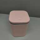 0.5 Gallon Plastic Tiny Push-Button Garbage Can, Desktop Mini Waste Can, Pink