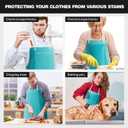 Waterproof Rubber Apron,Heavy Duty Oil&Chemical Resistant Waterproof Work Aprons,Apron for Women Men Heavy Duty Work Apron