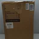 SONGMICS 13 Gallon (50 L) Trash Can, Stainless Steel Kitchen Garbage Can, Recycling or Waste Bin, Soft Close, Step-On Pedal, Removable Inner Bucket, White ULTB050W01