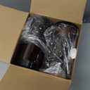 Patelai 4 Pieces Round Wide-mouth Leak Proof Plastic Container Jars with Lids for Travel Storage Makeup Beauty Products Face Creams Oils Salves Ointments DIY Making(32 Ounce,Amber)