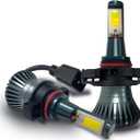 ouylycjo PSX24W 2504 Fog Lamp 12276 2525 Super Bright LED Fog Light Bulbs COB Two-color 6000K White To Yellow DRL Super Bright-DRL Bulbs Replacement for Impreza, Chrysler, Subaru (Pack of 2)