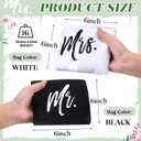 11 Pcs Wedding Cornhole Set for Reception, Mr & Mrs Cornhole Game with 8 Bean Bags & Board Wraps, Outdoor Lawn Toss Game for Wedding Party & Bridal Shower(Boards Not Included)