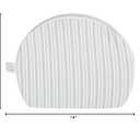 Boppy Wedge Pregnancy Pillow - Compact Support Wedge Maternity Pillow for Back, Knees, Pelvic Floor at Home, Office & Travel with Washable Knit Cover - Gray Modern Stripe