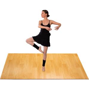 Marley Dance Floor for Home & Studio |4Ft x 6Ft  | Portable Dance Floor Mat for Ballet, Tap, Irish Dancing & More| Roll-Out Vinyl Flooring for Dancers | Marley Flooring | 5MM