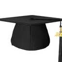 FtyFty Unisex Adult Matte Graduation Cap with Tassel Year Charm 5 Pack 2025