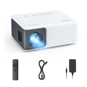 YOTON Mini Projector, Portable Phone Projector 1080P Supported, 6000 Lumens Brightness Home Projector Y3 Compatible with Fire Stick, HDMI, USB, PS5, Xbox, iOS, Android, Laptop