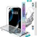 BENKS GlassWarrior Sapphire Screen Protector for iPhone 17 Pro 6.3 inch, 3D Curved Full Coverage Tempered Glass, Ultra HD Clarity, Anti-Fingerprint, Scratch & Shatter Resistant