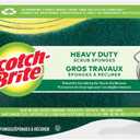 Scotch-Brite MMMHD3 Heavy Duty Scrub Sponge, Yellow & Green, 3 Per Pack