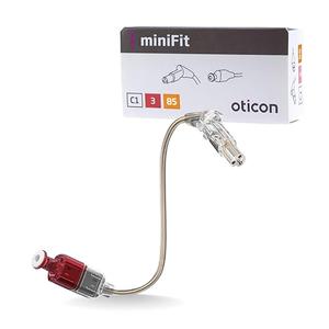 Wire for Oticon Hearing Aids, Genuine OEM MiniFit Speakers&Receivers Unit - Type 85, Size 3, Side Right(Red) - Compatible with Oticon, Bernafon, Sonic, and Philips Hearing Aid Supplies -1 PCS