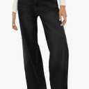 HDLTE Women Wide Leg Jeans High Waist Baggy Jean Loose Boyfriend Jeans Denim Pants Y2K Medium