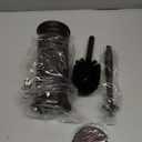 UPTRONIC Toilet Brush, Toilet Bowl Brush with Extra Long Handle Durable Bristles Toilet Scrubber and Covered Holder for Toilet Brush Set for Bathroom Cleaning (Brown, 1 Set)