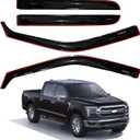 AUXKO in-Channel Window Rain Guards for 2015-2026 Ford F-150 SuperCrew | 2017-2026 F-150 Raptor F-250 F-350 F-450 F-550 Supercrew Shatterproof, Easy Install, Extra Durable, Fits Great, High Quality