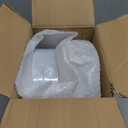 BESTSTAR 100PCS White Plastic Plates for Party, 10.25 Inch Disposable Plates with Gold Rim, Heavy Duty Dinner Plates for Party, Wedding and Birthday