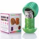 Christmas Decorations and Cash Gift Idea - Egg Shaped Puzzle Box with Hidden Compartment, Reusable Treasure Gift Box for Adults Teens Christmas Halloween Birthday (Yellow-green)