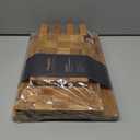 Bamboo Cutting Boards for Kitchen,Chopping Boards Set with Juice Groove,End Grain Bamboo Butcher Block,Serving Board with Holder(3 Pcs)