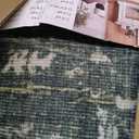 Washable Area Rug 9x12 Green Rugs for Living Room, Vintage Boho Large Rug for Bedroom Dining Room Office, Distressed Floral Print Carpet for Under Table, Soft Non Slip Low Pile Throw Carpet Indoor Mat