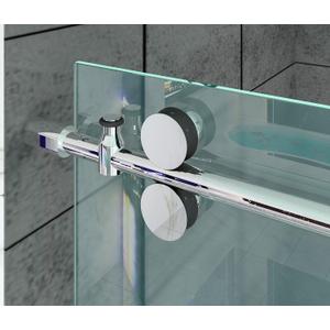 DIYHD 5FT Chrome Twin Roller Sliding Frameless Shower Door Hardware Kit
Glass not included; Features 304 stainless steel hardware and a space-saving in-line design for 8-10mm glass