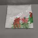 Nvotell Chinoiserie Christmas Tree Pillow Cover - Merry Christmas Red Blue and White 18x18, Red Coquette Bows Tree Room Decor