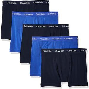 Calvin Klein Men's Cotton Stretch 5-Pack Boxer Brief, 5 Large. M