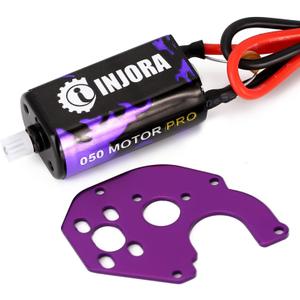 INJORA RC Brushed Motor 050 50T Pro High Torque Motor with Motor Mount for SCX24 Gladiator Bronco C10 JLU Deadbolt Axial 1/24 Crawler Upgrade Parts