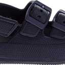 Josmo Kids Jelly Sandals Open Toe Strap Summer Pool Beach Shoes for Boys and Girls (Size 5-10 Toddler) (Navy)