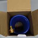 EVA Coil Garden Hose for Gardener: Retractable Self Coiling Hoses with 3/4" GHT Solid Brass Fittings - Kink Free and Flexible for Home and Garden Yard (20FT, Blue)