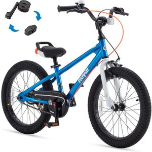 RoyalBaby Kids Bike EZ Balance to Pedal Dual Handbrake Toddlers Boys Girls Bicycle 12-20 Inch for Age 3-10 Years (Blue)