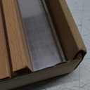 EHWINE 8.5 x 11 Acrylic Sign Holder, 6 Pack L Shape Frames With Wood Base, Clear Table Flyer Menu Stand for Office Business Store, Brown and Wood Color Base