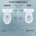 TOTO WASHLET C5 Electronic Bidet Toilet Seat with PREMIST and EWATER+ Wand Cleaning, Round, Cotton White - SW3083#01