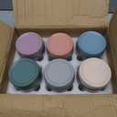 NETANY 6-pack 16 oz Overnight Oats Containers with Lids, Glass jars with Airtight Lids, Wide mouth Mason Salad jars, Glass Food Storage Containers for Snacks Yogurt Spice Sugar