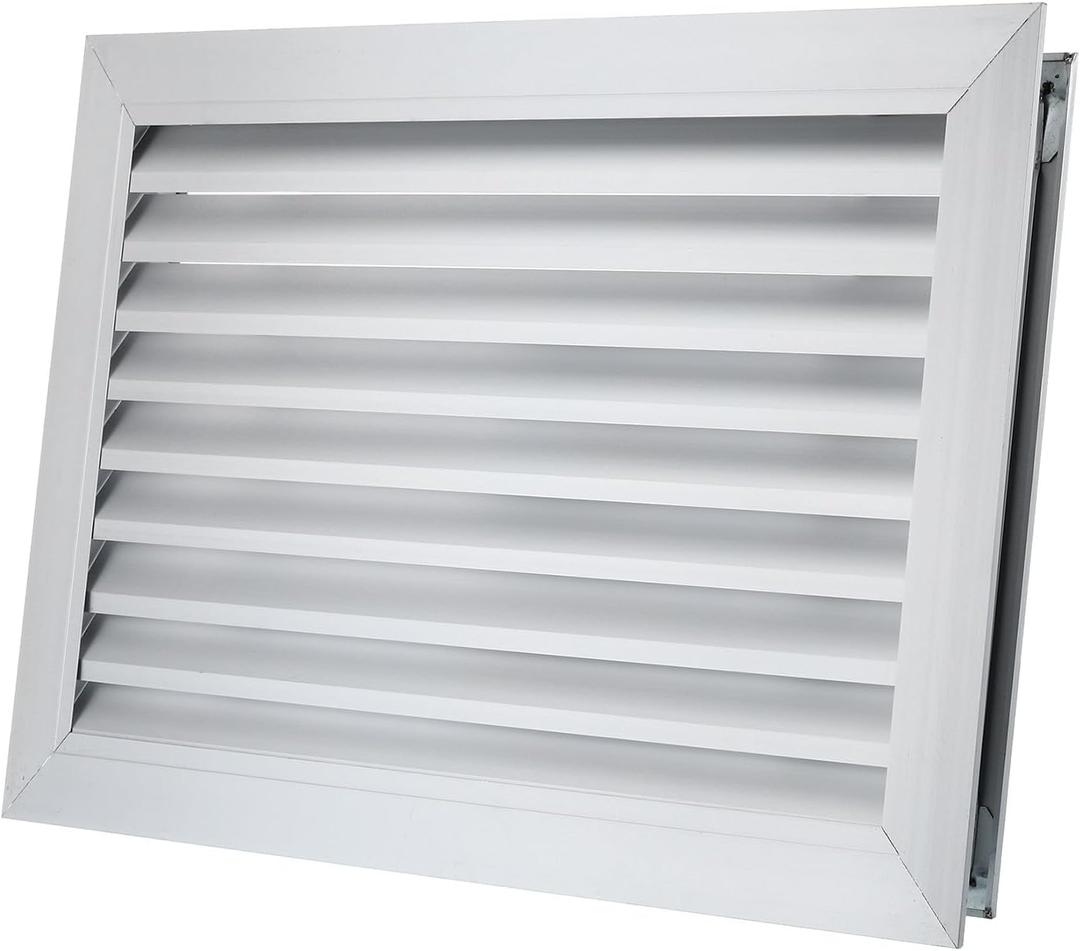 PATIKIL Door Air Vent Cover, 20 x 12 Inch, Aluminum Grille Ventilation Cover, Louvered Door Vent Grille, for Cabinet Wardrobe Door, Silver Tone PATIKIL Door Air Vent Cover, 20 x 12 Inch, Aluminum Grille Ventilation Cover, Louvered Door Vent Grille, for Cabinet Wardrobe Door, Silver Tone