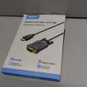 HDMI to VGA Cable 3FT, Computer HDMI to VGA Monitor Cord (Male to Male) Compatible for Raspberry Pi, Roku, Computer, Desktop, Laptop, PC, Monitor, Projector, HDTV and More-NOT Bidirectional