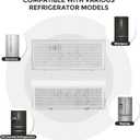 NEW Upgraded Refrigerator LED Light Set - Compatible with Whirlpool, Kenmore, Maytag, and KitchenAid Refrigerators - Includes 1 Pc W10515058 & 2 Pcs W10515057 - Replaces WPW10515057, WPW10515058