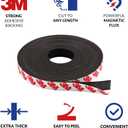 Magnetic Tape, 15 Feet Magnet Tape Roll (1/2'' Wide x 15 ft Long), with 3M Strong Adhesive Backing. Perfect for DIY, Art Projects, whiteboards & Fridge Organization