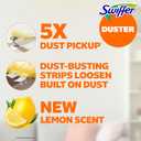 Swiffer Duster Kit with 6 ft Super Extendable Handle, Heavy Duty Starter Kit, Lemon Scent