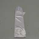 Princess Satin Gloves - Formal Bow Flower Gloves (White)