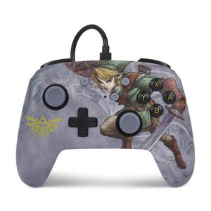 PowerA Enhanced Nintendo Switch and Switch 2 Wired Controller - Valiant Link, Nintendo Switch Controller Zelda, Mappable Gaming Buttons, Officially licensed