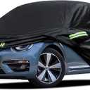 Car Cover Custom Fit for Volkswagen Beetle 2 Door 1998-2019, Waterproof All Weather Full Exterior Cover Rain Sun Hail Protector Car Cover with Door Zipper