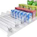9-Pack Spring Loaded Shelf Pusher System, Adjustable Width Automatic Product Dispenser, Retail Display Divider Organizer for Gondola Shelf, Supermarket, Pharmacy, Snack & Medicine, 23.82" x 11.81"