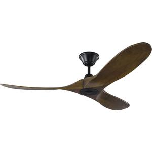 Monte Carlo 3MAVR52BK Maverick II Energy Star 52" Outdoor Ceiling Fan with Remote Control, 3 Balsa Wood Blades, Matte Black