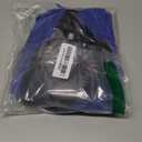 Uno Mejor Blue Reflective Shirts for Women Class 3 High Visibility Shirts with Short Sleeves, Hi Vis Safety Shirts for Women, Breathable Construction Shirts with Black Bottom, UWPJ-Blue M 