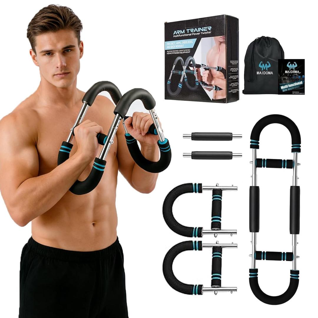 MAIDOMA Arm Twister Trainer, 20-60lb Adjustable Chest Exerciser & Arm Trainer, Portable Chest Trainer for Men & Women, Home Gym Upper Body Strength Workout Equipment