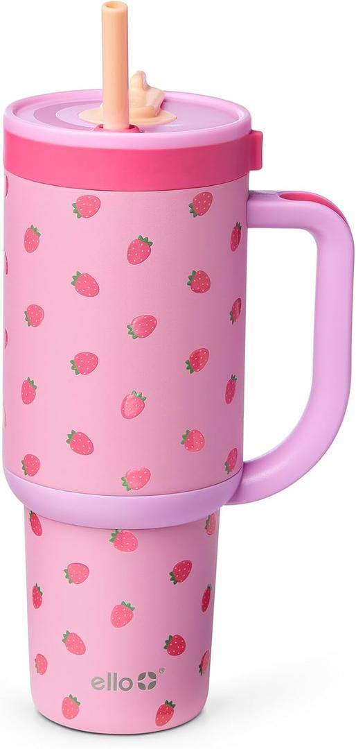 Ello Oasis 30oz Stainless Steel Tumbler - Strawberries