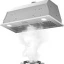 30 Inch Range Hood Insert, 900 CFM Built-in Kitchen Hood with Push Button