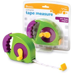 Learning Resources Simple Tape Measure - Kids Construction Toys, Preschool Activities, Pretend Play for Toddlers , Height Measurement Counting Tool, Fine Motor Skills, Homeschool