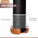 Small Chair Leg Floor Protectors Chair Leg Protectors for Hardwood Floors Felt Silicone Caps Strengthen Bottom Protection Anti-Scratch Reduce Noise 32 Pack Clear Round Small Fit 1/2" to 3/4" (14-19mm)