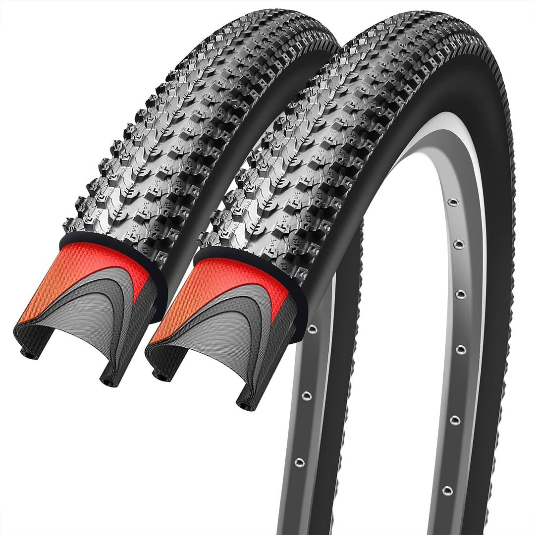 26x2.125 inch Bike Tires Pair Mountain Bike Tires 60 TPI 26 inch Bicycle Tires Foldable Pack of 2